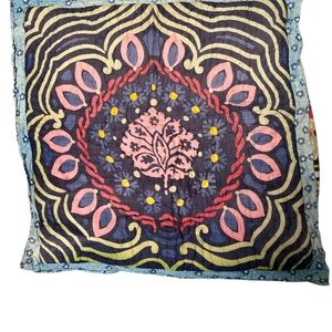 Anthropologie Pillow Sham Quilted Medallion Size